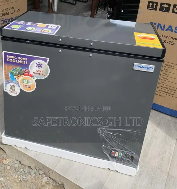 Premium Sleek ~~ 198L Grey Nasco Nas-250fl 1 Door Freezer · Photo 1