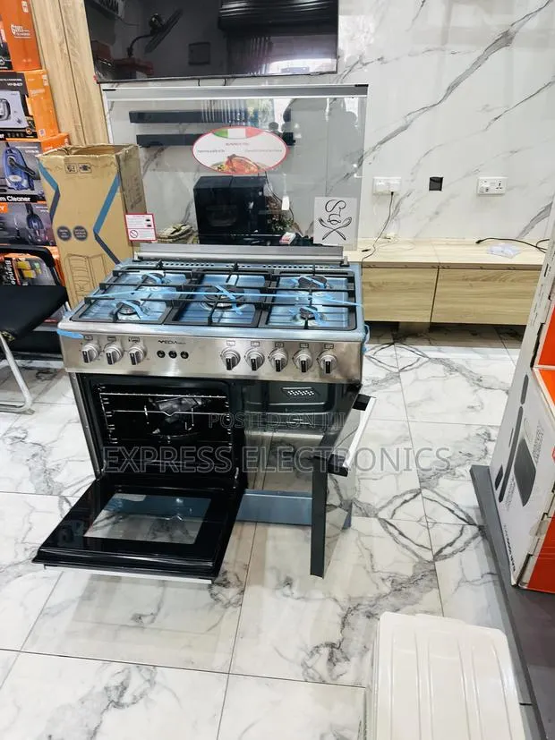 Stainless Steel Gas Cooker Oven Grill Midea Tech 5burner 60/90 · Photo 1