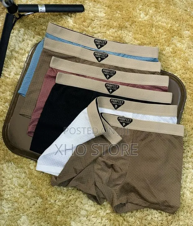 4-Pack Men's Ice Silk Boxer Shorts:Ultra-Breathable Seamless Underwear