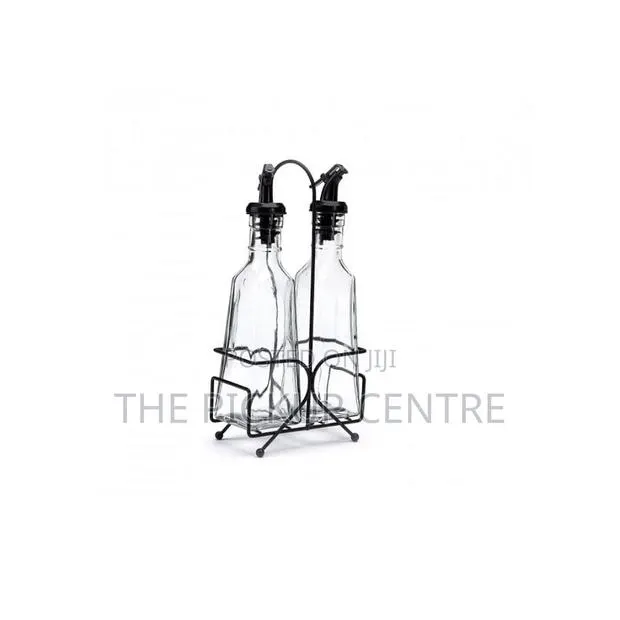 Living Space Oil Vinegar Bottle Set With Caddy 295ml · Photo 1