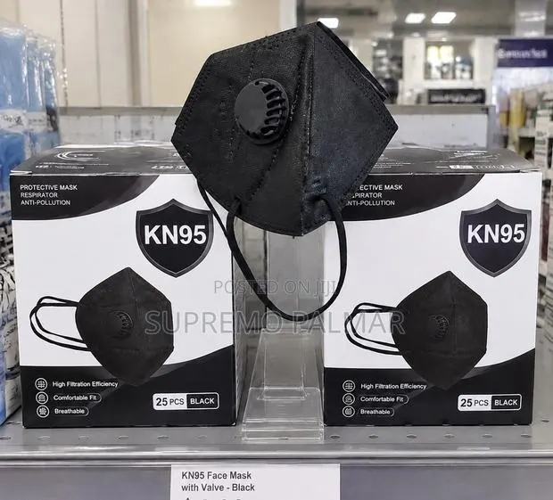 KN95 Nose Mask – Black, 25 Pieces · Photo 1