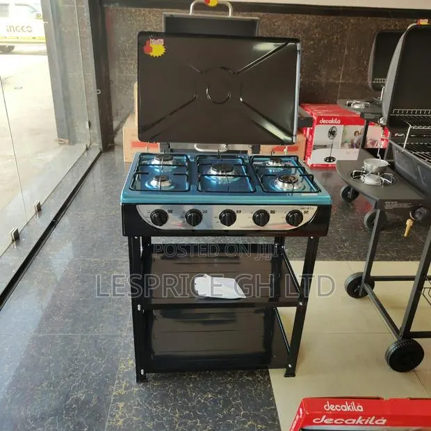 Monster Performance 5 Burner Gas Stove With Shelf From Decakila · Photo 1