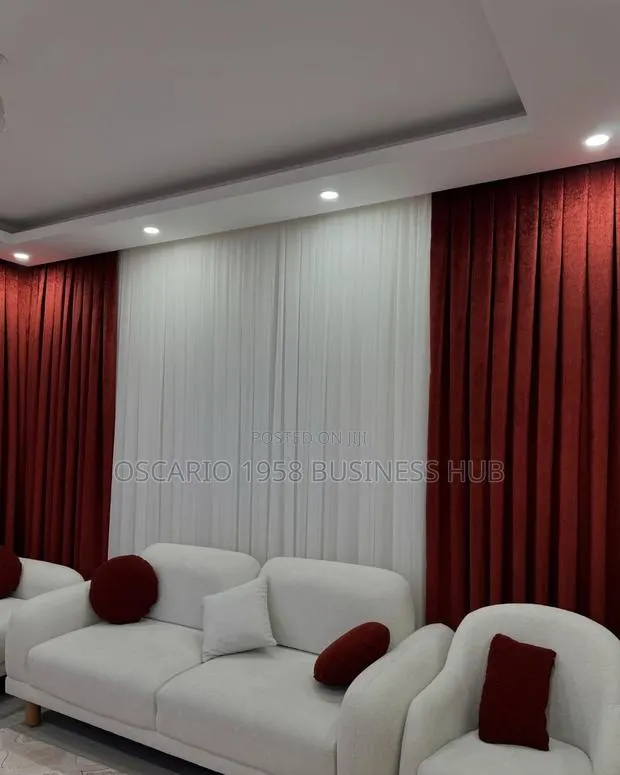 Classic Canvas Modern Design Customize Window Curtains · Photo 1