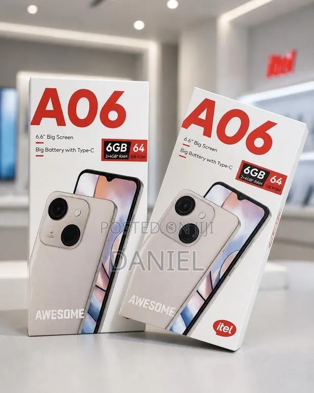 New Itel A06 64 GB White · Photo 1