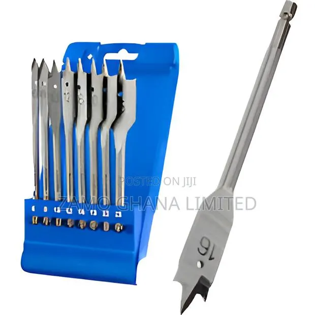 8 PCS Flat Wood Drill Bits Set # Wwf6b08 · Photo 1