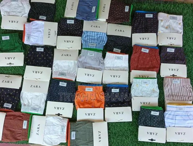 Just Landed|Shop Men’S Cotton Zara Boxer Shorts –Tryahu Price In Ghana · Photo 1