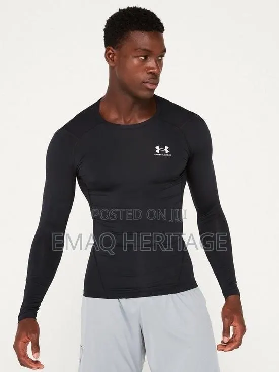 Under Armour Long Sleeve Compression Shirt - Black · Photo 1