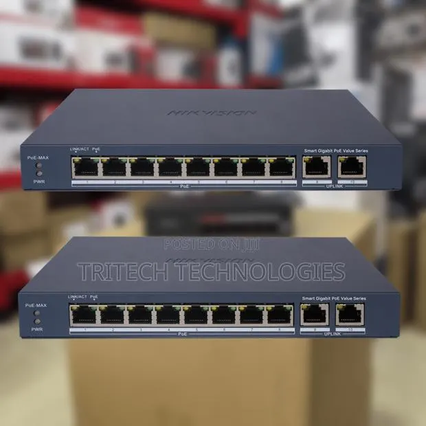 Hikvision Ds-3e1510p-Ei/M 8 Port Gigabit Smart Poe Switch · Photo 1