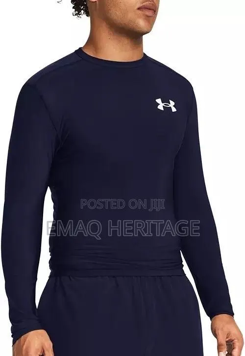 Under Armour Long Sleeve Compression Shirt - Navy Blu · Photo 1