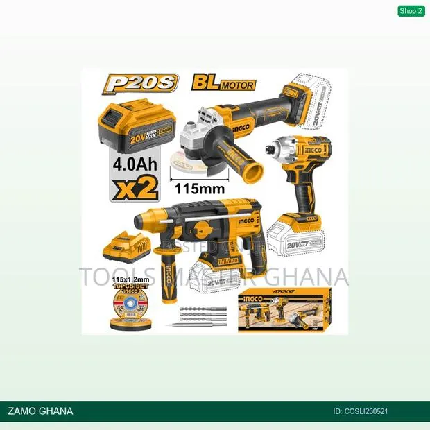 Cordless Set Rotary Hammer Grinder Driver - Cosli230521 · Photo 1