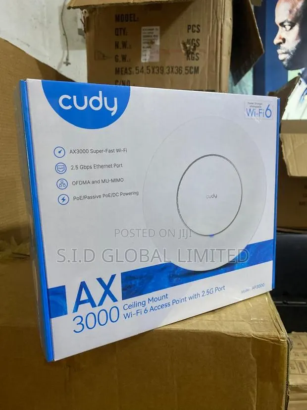 Cudy Ap3000 Indoor Ax3000 Super -Fast Wi-Fi6 Ceiling Access Point · Photo 1