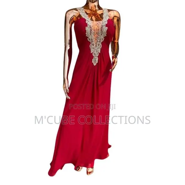 Crimson Embellished Gown · Photo 1