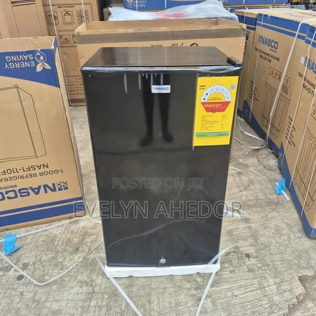 Nasco Black Colour Single Door Table Top Fridge 90L Available · Photo 1