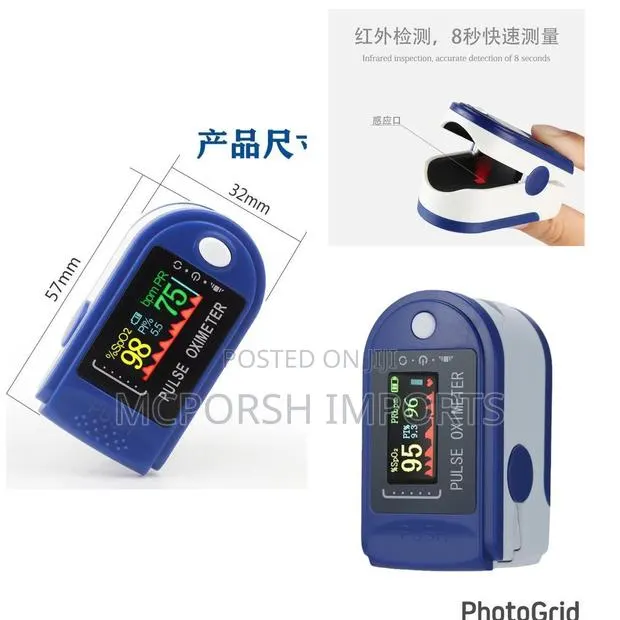 Fingertip Pulse Oximeter – Blood Oxygen Heart Rate Monitor · Photo 1
