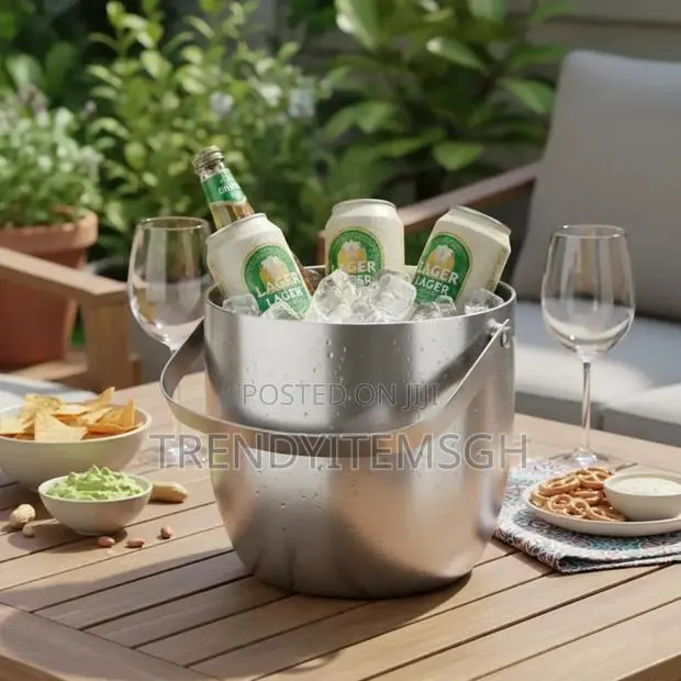 1.6l Stainless Steel Double Wall Ice Bucket · Photo 1