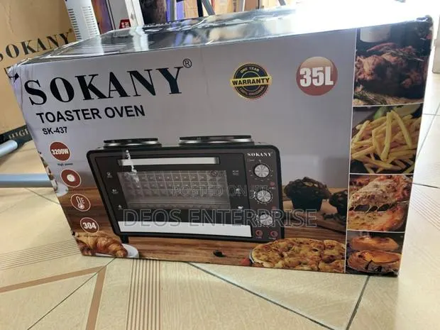 SOKANY SK-437 Electric Toaster Oven 35L With Hot Plates · Photo 1