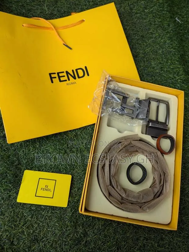 3 in 1 Fendi Belt (Dual Face, Black and Brown) · Photo 1