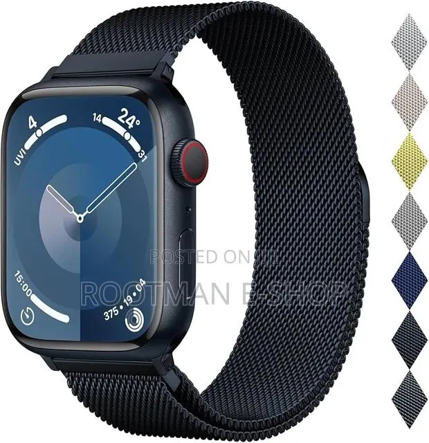 Stainless Steel Milanese Loop for Apple Watch Bands 46,44,45,49mm · Photo 1