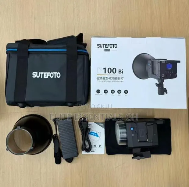 Sutefoto 100bi Light Comes With Two Batteries And A Tripod · Photo 1