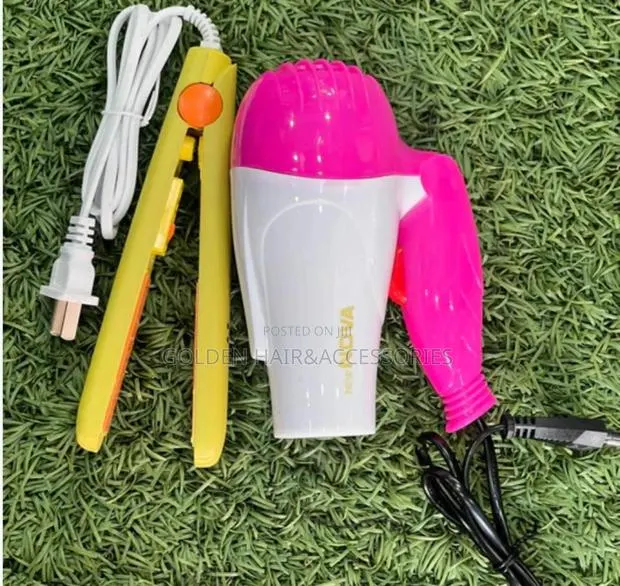 Mini Hair Straightener + Mini Hair Dryer · Photo 1