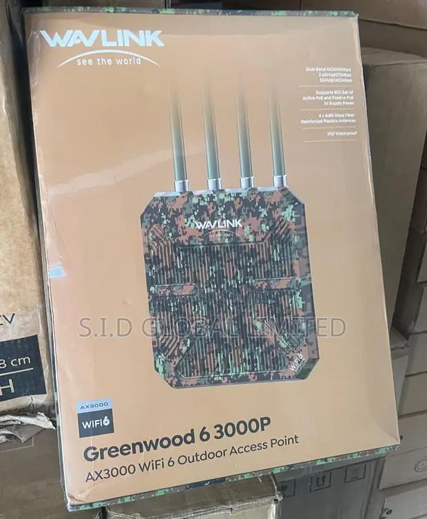 Wavlink Ax3000 Outdoor Access Point – 3km+ Long Range High Power · Photo 1