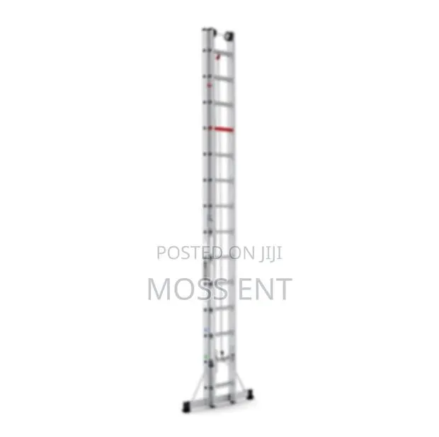 Cm 2x17 Rope Pulley Double Ladder With Wheel Alu - Cm-M10010 · Photo 1