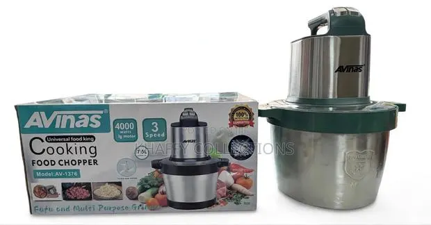 Avinas Fufu Machine 7.5L - Meat & Food Chopper 4000W - Pay on Delivery · Photo 1