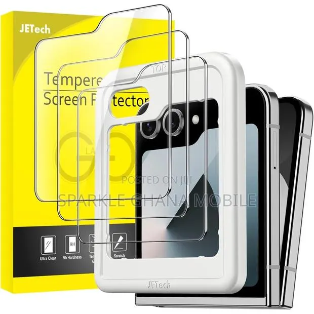 Samsung Galaxy Z Flip 7 Fe Front Glass Protector With Back Edges · Photo 1
