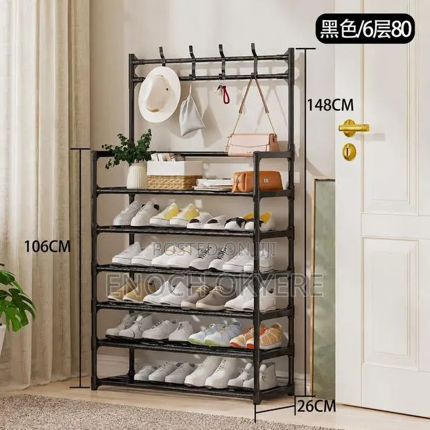 6 Tier Stylish Elegant Shoe Rack · Photo 1