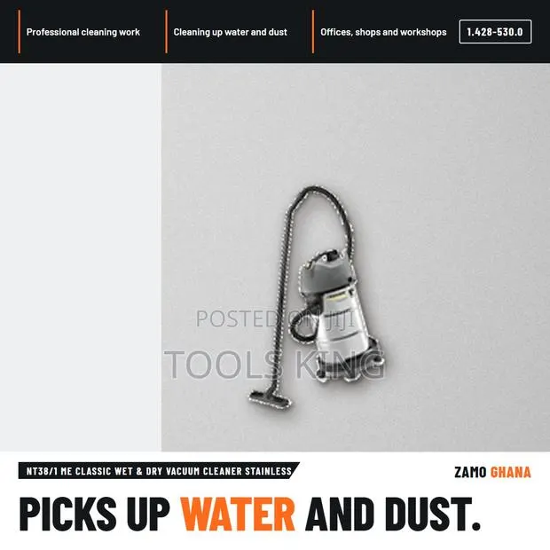 Nt38/1 Me Classic Wet & Dry Vacuum Cleaner Stainless - 1.428-530.0 · Photo 1