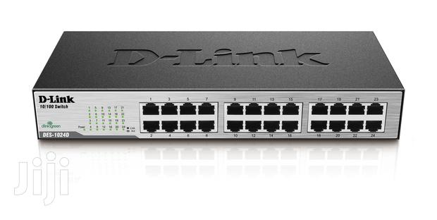 24‐Port Fast Ethernet Unmanaged Desktop Switch Des‐1024d · Photo 3