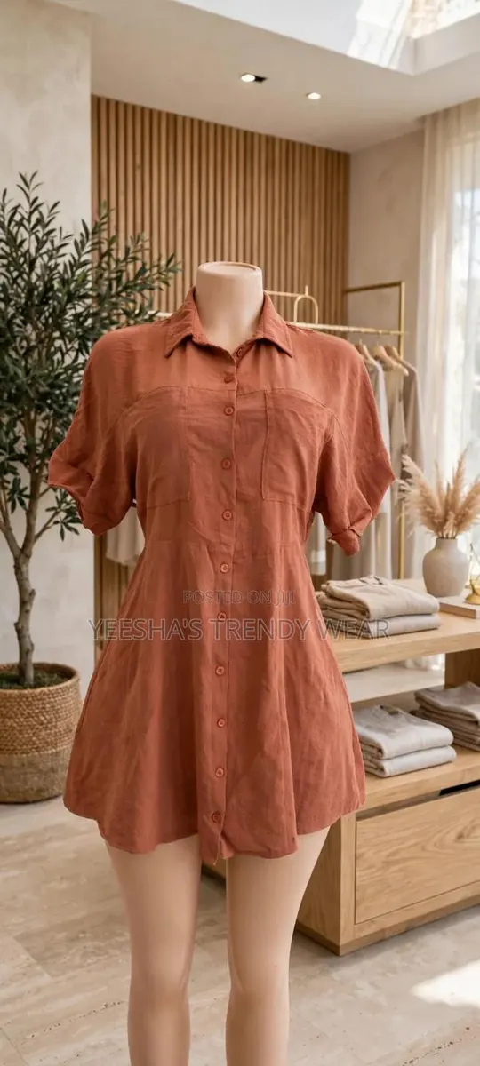 Terracotta Shirt Dress · Photo 1