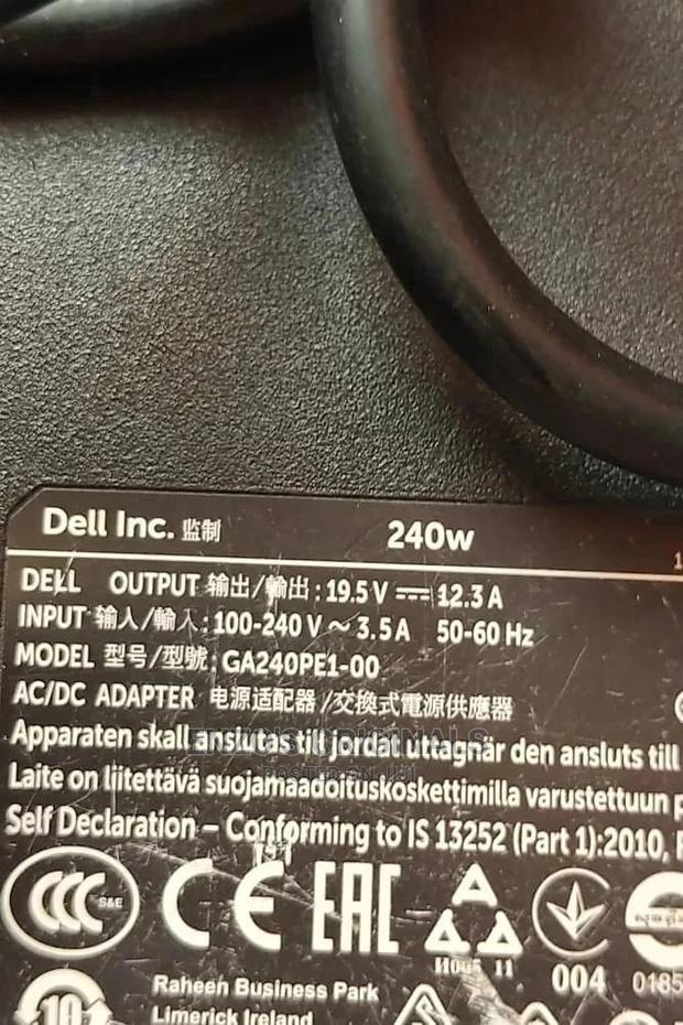 Dell Big Pin And Alienware 240wat Charger 19.5v 12.3a New · Photo 2