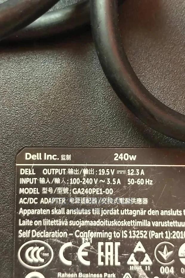 Dell Big Pin And Alienware 240wat Charger 19.5v 12.3a New · Photo 6