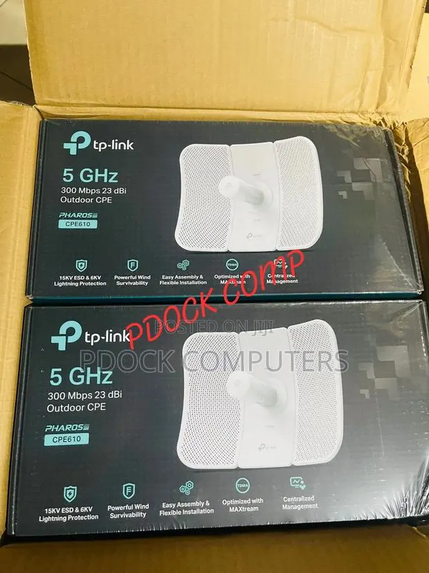 TP LINK 5GHz 300Mbps 23dBi Outdoor CPE 610 Access Point · Photo 1