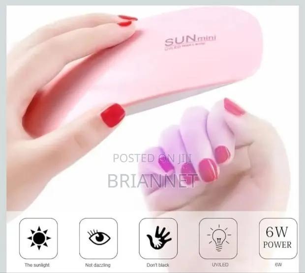 Mini Uv Led Nail Lamp – Portable Usb Gel Nail Dryer (Pink) · Photo 1