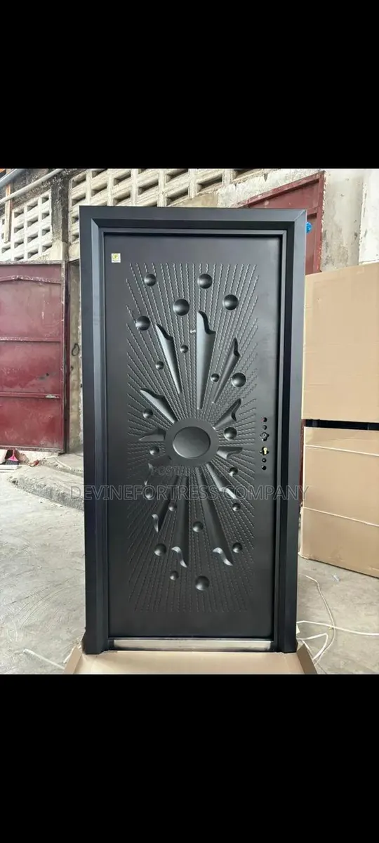 High-Quality Paladin Black Steel Door Single · Photo 1