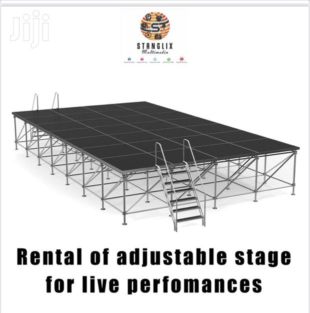 Rent Adjustable Stage for Events and Live Performances