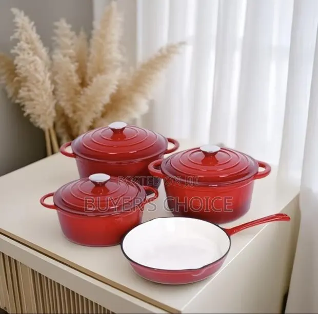 4 Set Cast Iron Pots · Photo 1