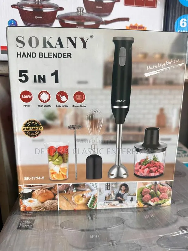 Quality Sokany 5in1 Hand Blender · Photo 1