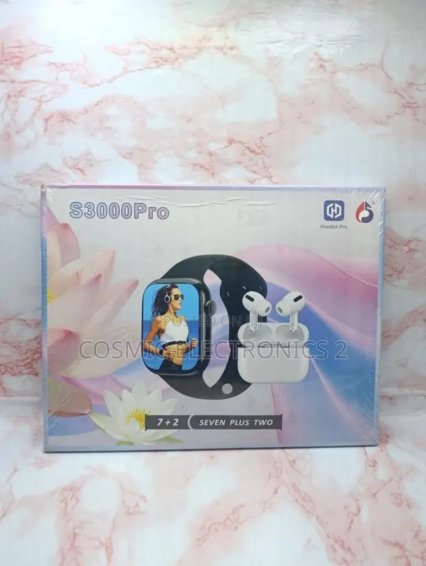 S3000 Pro Smart Watch With Wireless Earbuds – HD Touchscreen Bluetooth · Photo 1