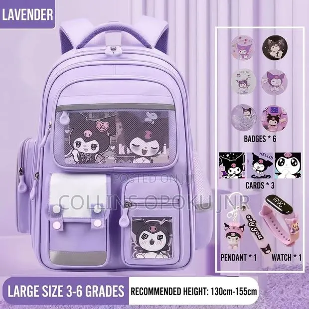 Children's School Backpack With Accessories Such as Watch Pendants · Photo 1