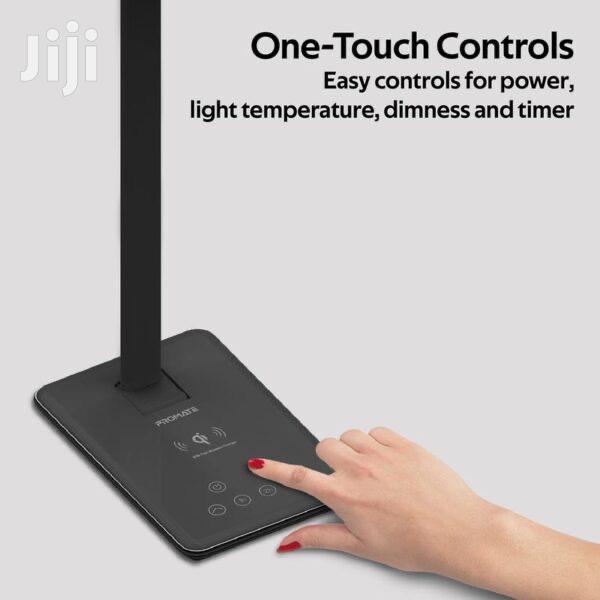 Promate Auralight-1–Qi Wireless Charging LED Desklamp(Black) · Photo 2