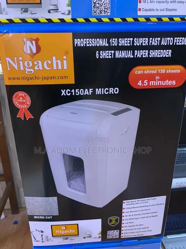 Quality Yet Affordable Nigachi Paper Shredder. · Photo 1
