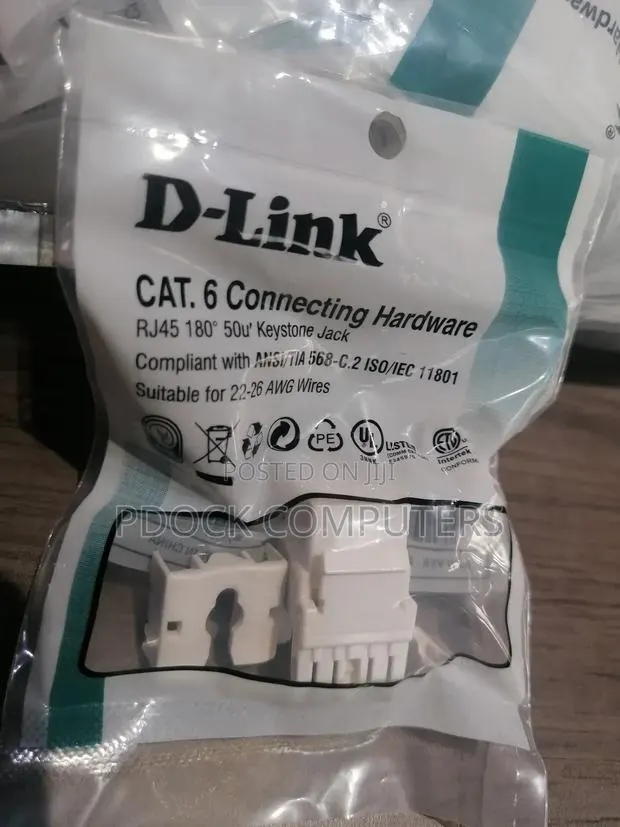 Rj45 Keystone Jack Cat6 Dlink · Photo 1