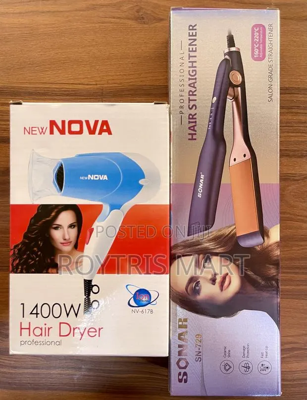 Nova Hand Blower With Sonar Hair Straightener · Photo 1