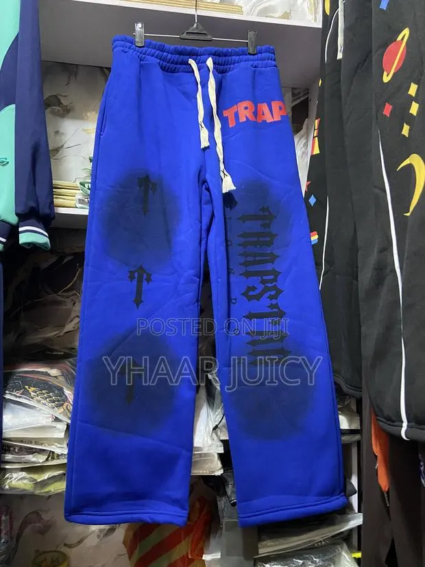 Blue Design Jogger Pants · Photo 1