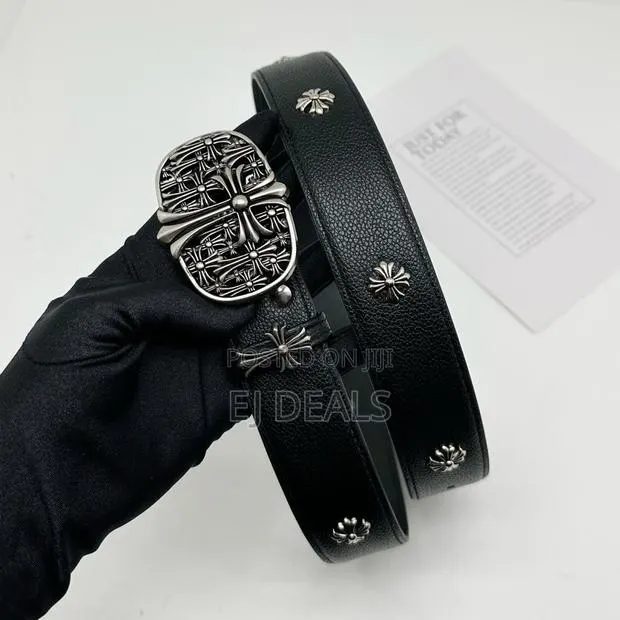 Chrome Hearts Belt Black With Multiple Crosses · Photo 1
