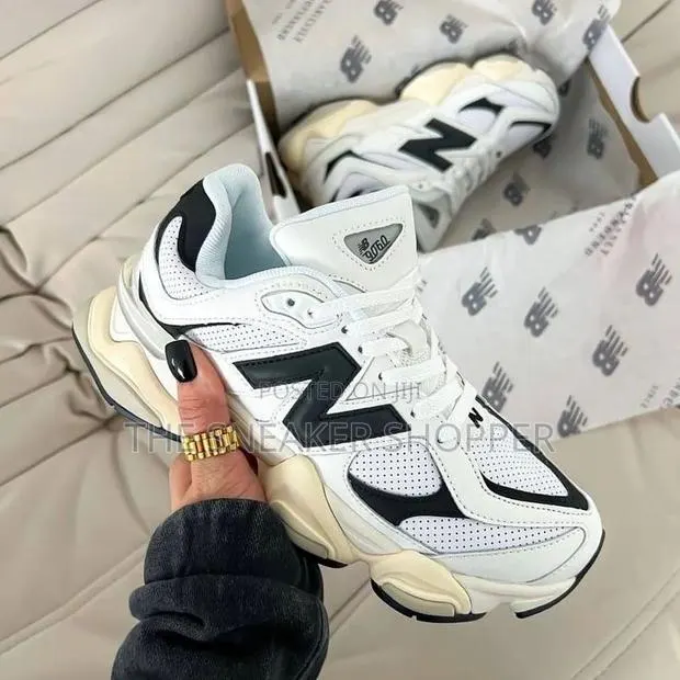New Balance 9060 "White / Black - Cream" · Photo 1