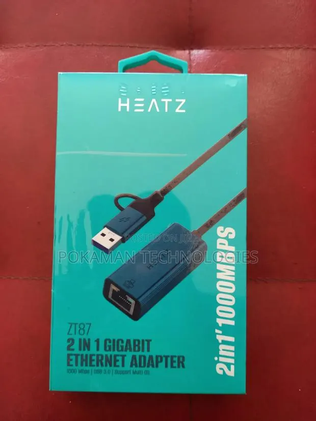 Heatz 2 in 1 Gigabit Ethernet Adapter · Photo 1